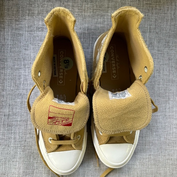 CONVERSE Chuck 70 Plus Suede Sneakers High Top Shoes Dunescape 8.5 - Picture 7 of 13